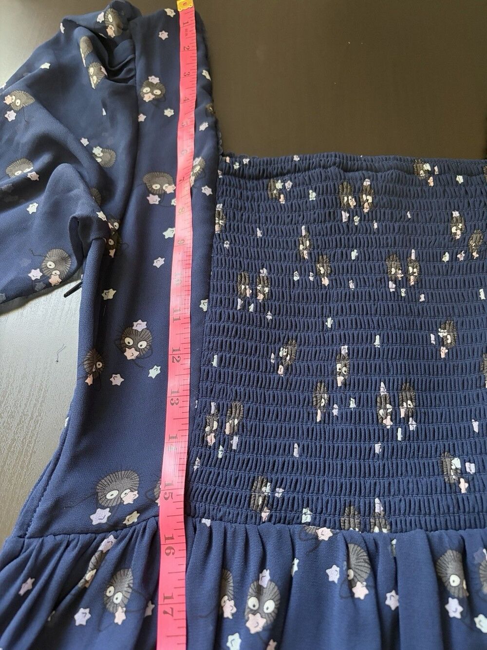 Her Universe Ghibli Dress Soot Sprites Spirited Away Small Smocked Pockets - Picture 10 of 13